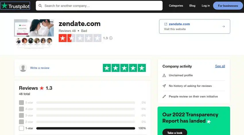 zendate trustpilot